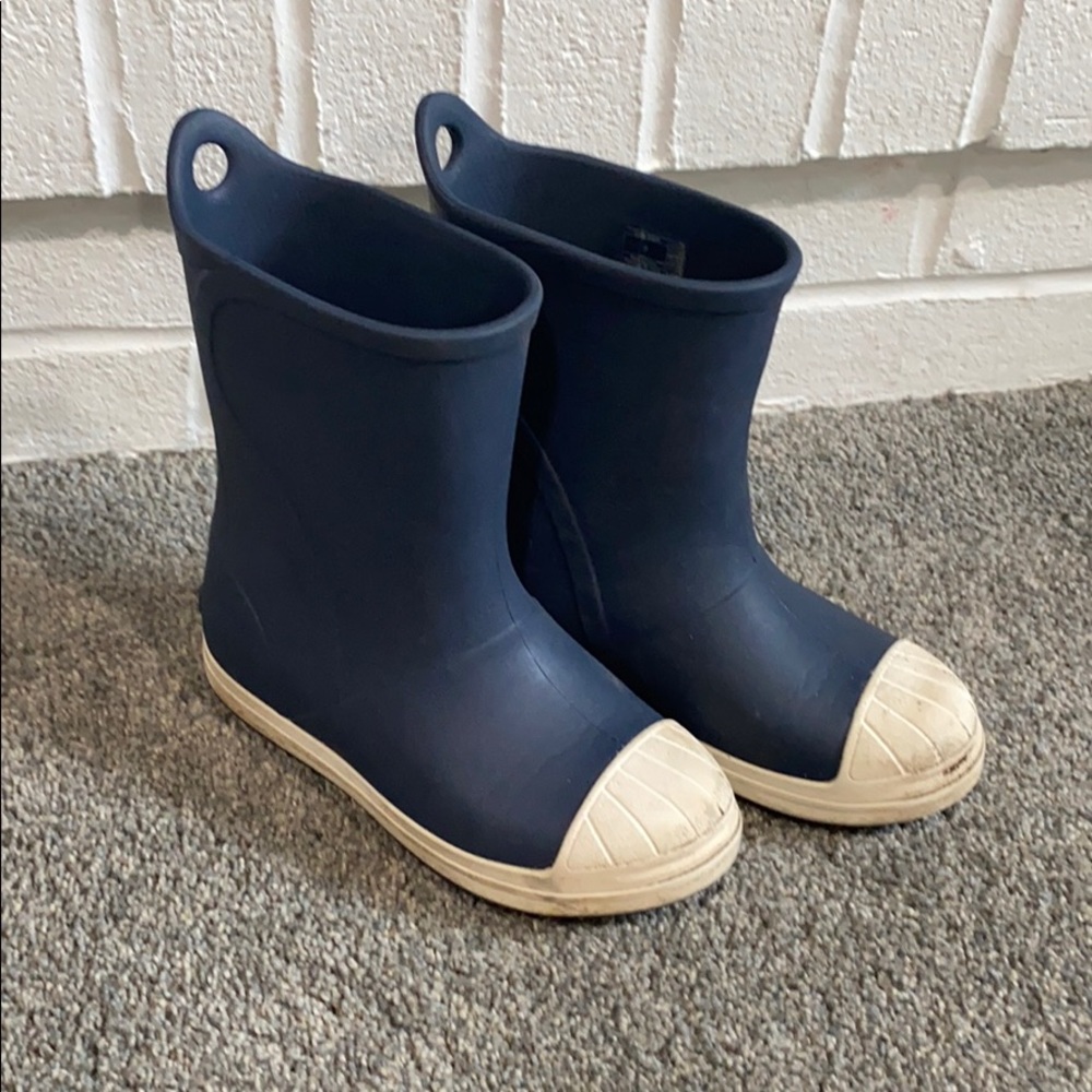 Kids Crocs Rain Boots Navy Size 1